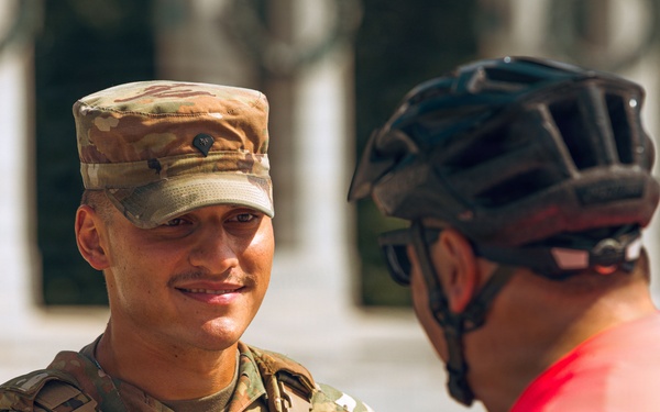 JTF DC National Guardsmen Patrol the National World War II Memorial