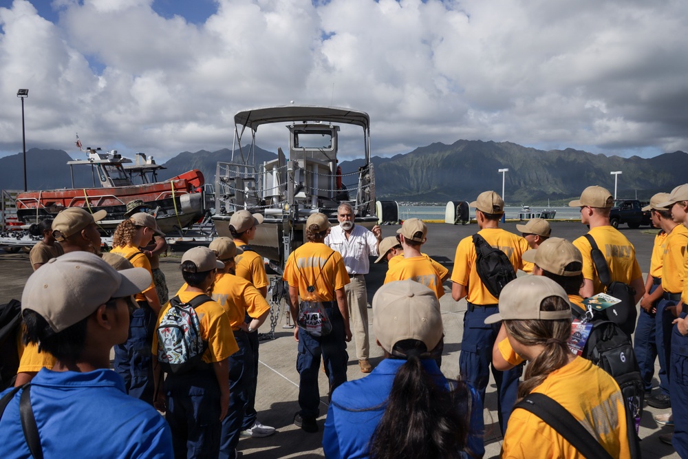 A Unique Look: Kalaheo High School Naval JROTC Cadets Tour MCBH