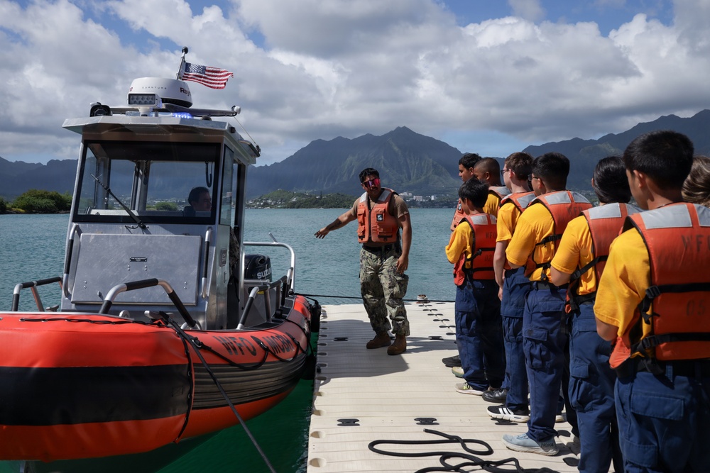 A Unique Look: Kalaheo High School Naval JROTC Cadets Tour MCBH