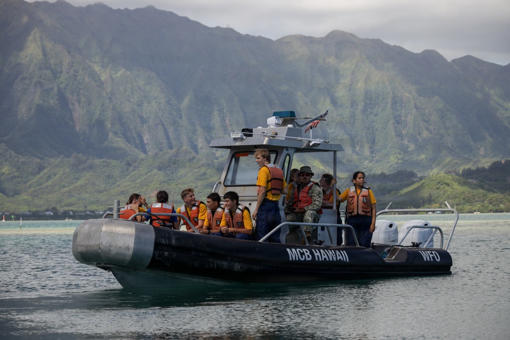 A Unique Look: Kalaheo High School Naval JROTC Cadets Tour MCBH