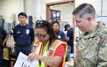 USAG Okinawa leadership observe safety inspection at Naha Military Port