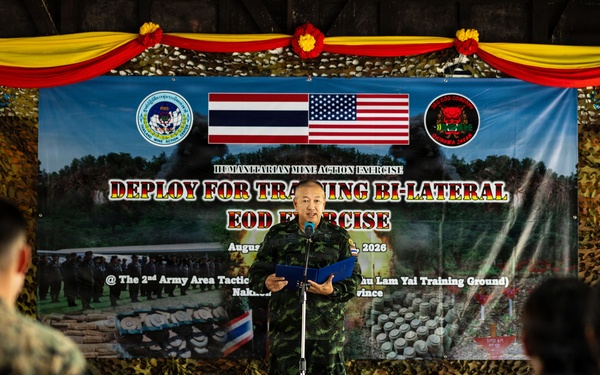 U.S. Marines and Thailand Mine Action Center participate in Deployed for Training Bilateral EOD Exercise