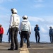 USS Mustin conducts vertical replenishment-at-sea with USNS Cesar Chavez