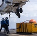 USS Mustin conducts vertical replenishment-at-sea with USNS Cesar Chavez