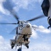 USS Mustin conducts vertical replenishment-at-sea with USNS Cesar Chavez