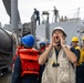 USS Mustin conducts boats operations