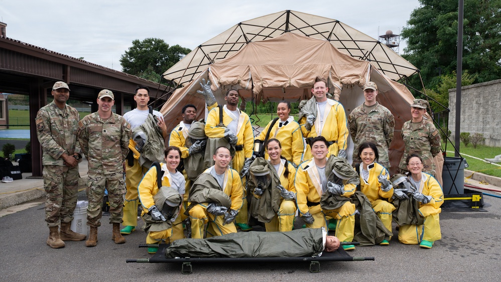 Osan Airmen strengthen readiness through decontamination training
