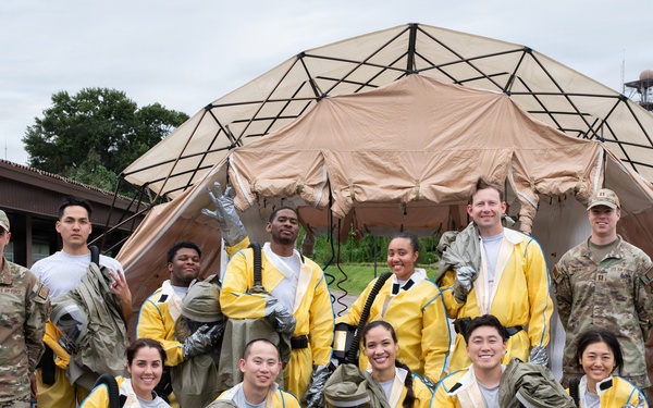 Osan Airmen strengthen readiness through decontamination training