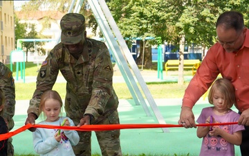 New playgrounds bring joy to children at Tower Barracks