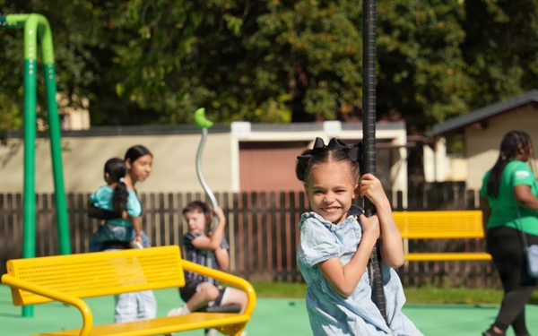 New playgrounds bring joy to children at Tower Barracks