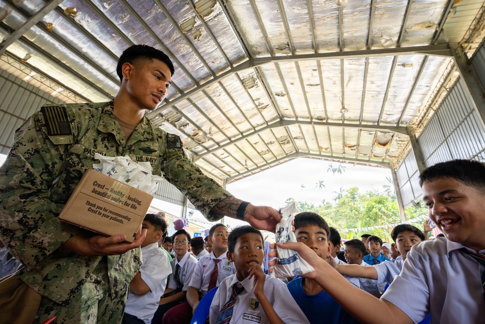 Pacific Partnership 2026 holds a community health engagement at the Tombovo Penampang Primary School in Kota Kinabalu, Malaysia
