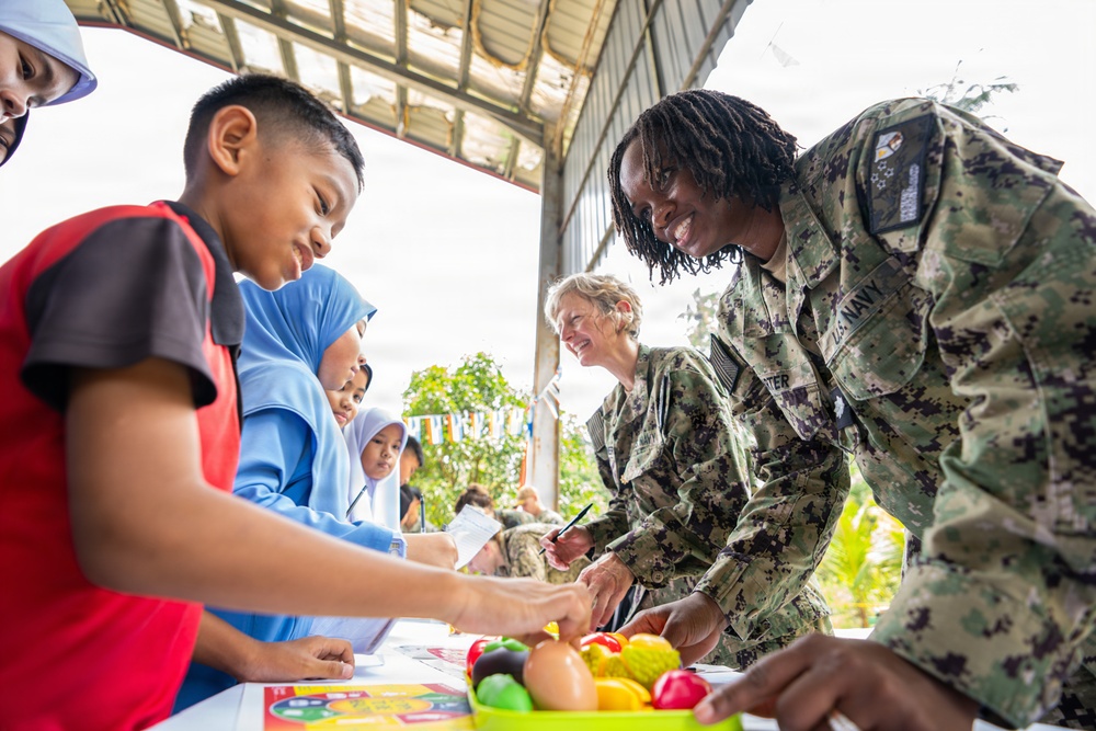 Pacific Partnership 2026 holds a community health engagement at the Tombovo Penampang Primary School in Kota Kinabalu, Malaysia