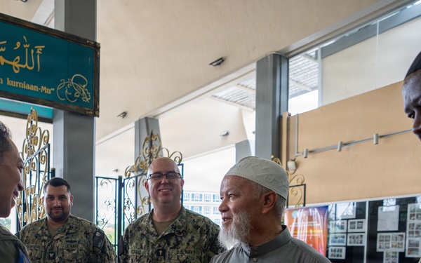 Pacific Partnership 2026 conducts a faith-based host nation outreach engagement event at the Masjid Bandaraya in Kota Kinabalu, Malaysia