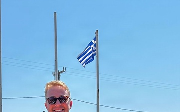 On Target: Sailor Strengthens Host-Nation Bonds in Crete Clay Tournament