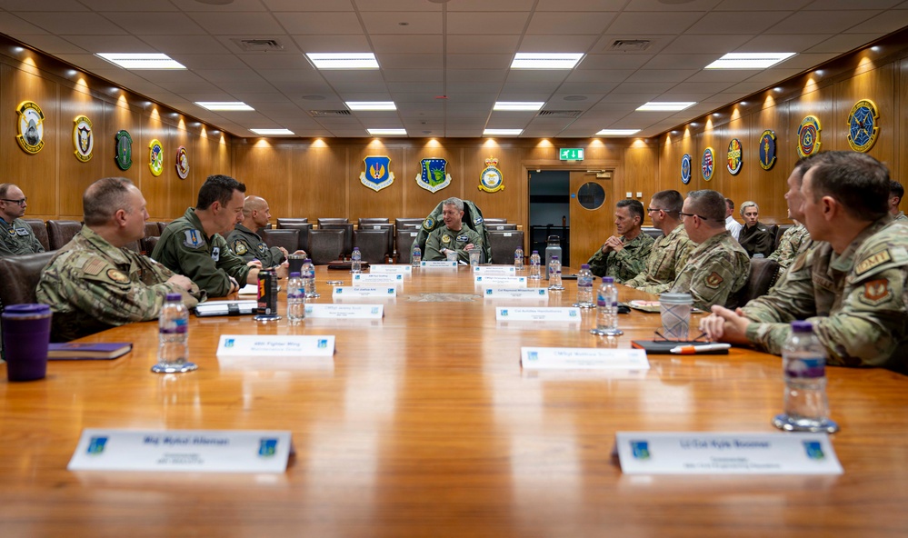 CJCS Visits with 48th Fighter Wing