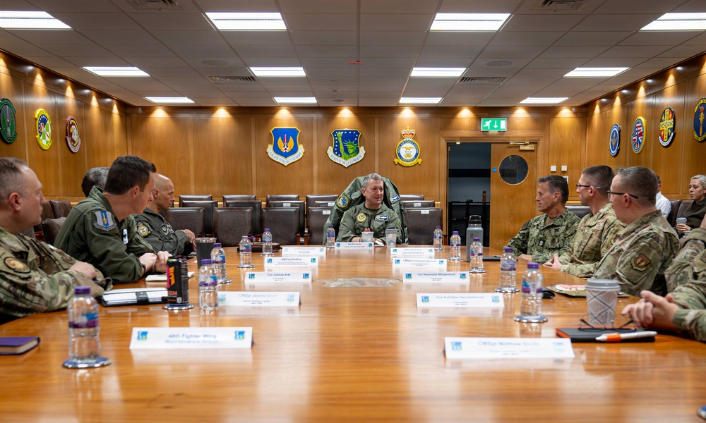 CJCS Visits with 48th Fighter Wing