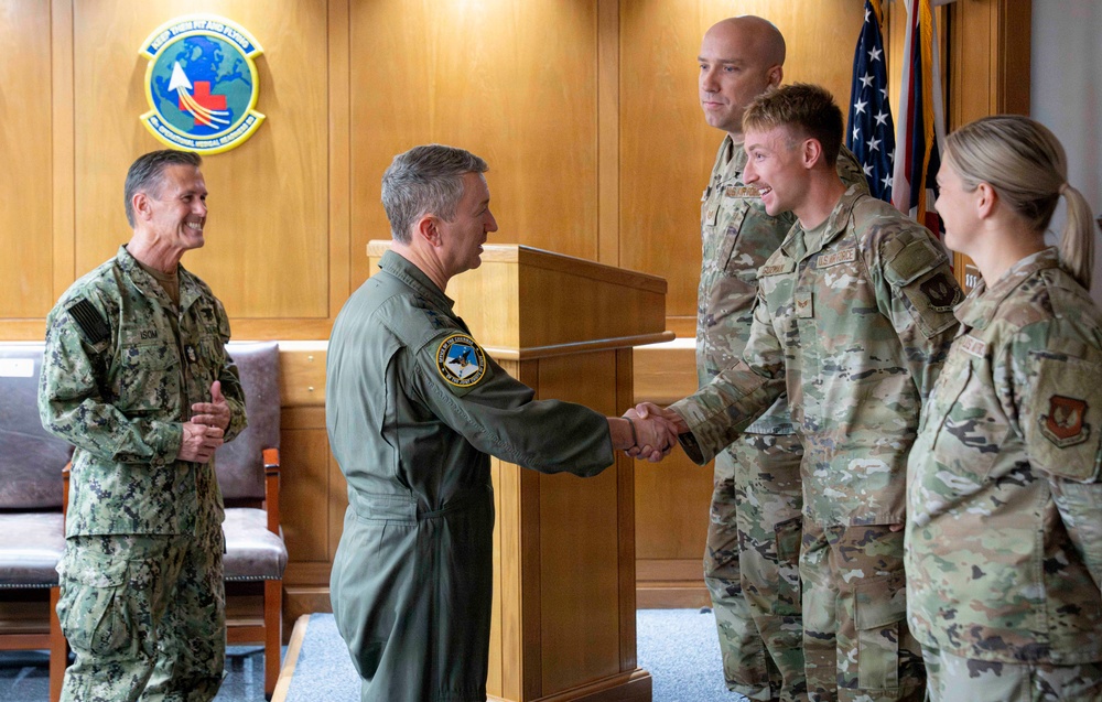 CJCS Visits with 48th Fighter Wing