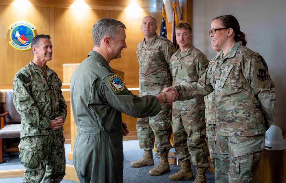 CJCS Visits with 48th Fighter Wing