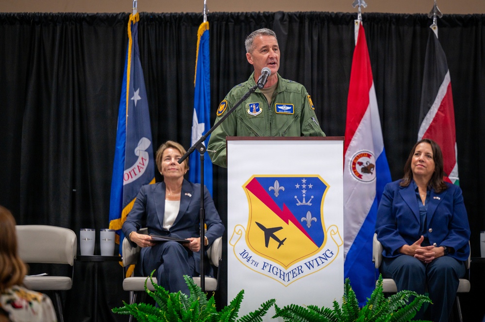 Nordhaus Helps Welcome F-35A to 104th Fighter Wing
