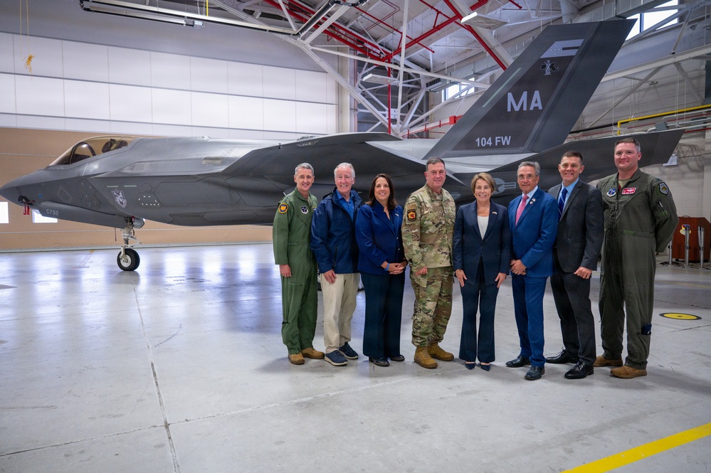 Nordhaus Helps Welcome F-35A to 104th Fighter Wing