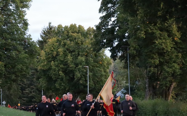 Knights Brigade Honors 9/11 victims with Installation‑Wide Memorial Run