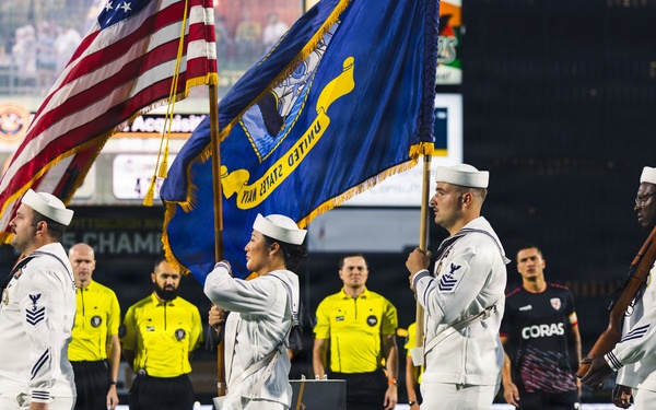 NTAG Pittsburgh Sailors Attend Pittsburgh Riverhounds Game