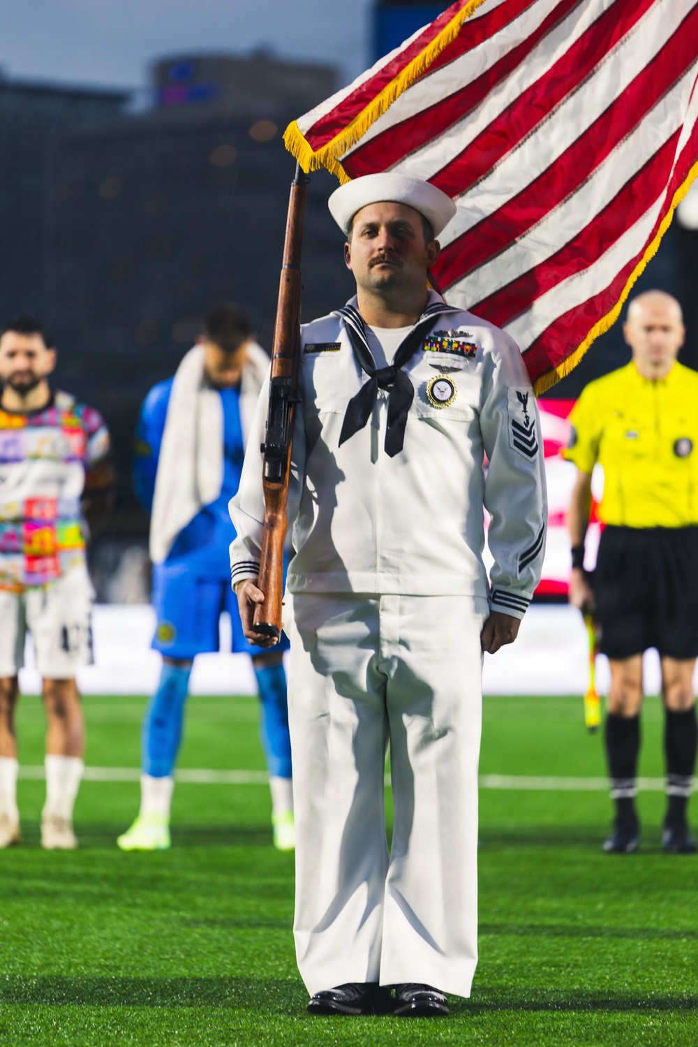 NTAG Pittsburgh Sailors Attend Pittsburgh Riverhounds Game