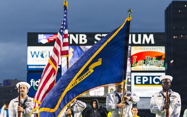 NTAG Pittsburgh Sailors Attend Pittsburgh Riverhounds Game