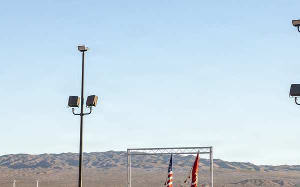 Marine Corps Logistics Base Barstow and U.S. Marine Corps Mounted Color Guard participate in the Barstow Western Roundup