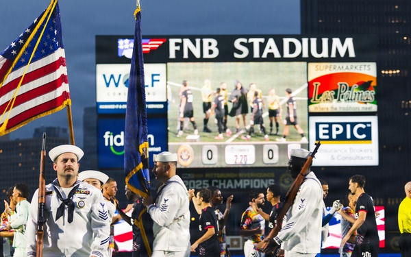 NTAG Pittsburgh Sailors Attend Pittsburgh Riverhounds Game
