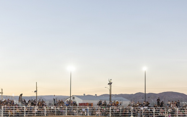 Marine Corps Logistics Base Barstow and U.S. Marine Corps Mounted Color Guard participate in the Barstow Western Roundup