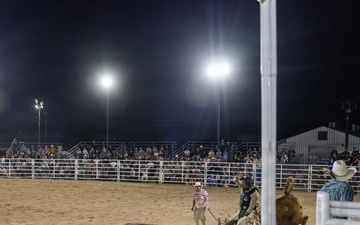 Marine Corps Logistics Base Barstow and U.S. Marine Corps Mounted Color Guard participate in the Barstow Western Roundup