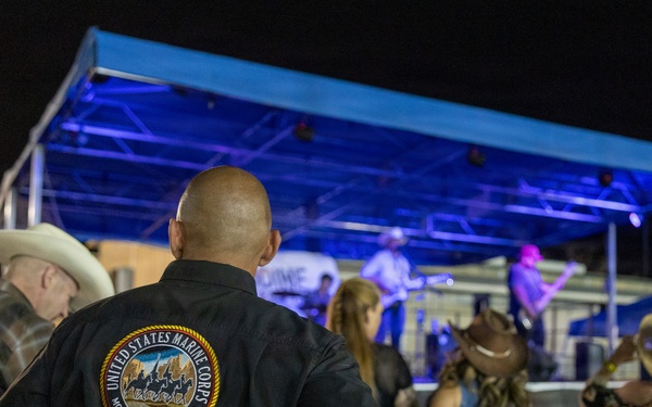 Marine Corps Logistics Base Barstow and U.S. Marine Corps Mounted Color Guard participate in the Barstow Western Roundup