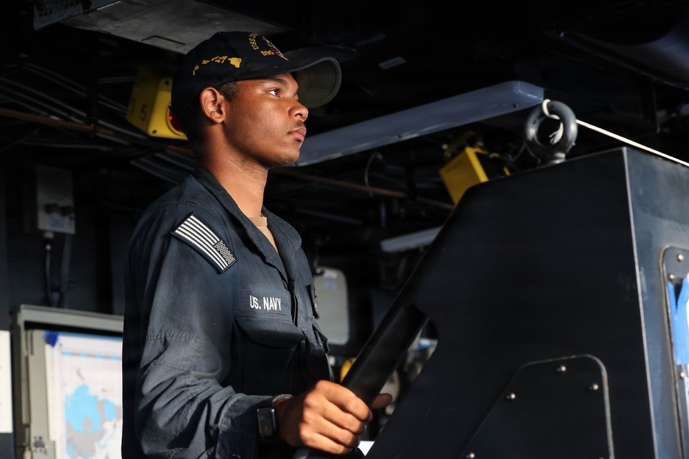 USS Carl M. Levin conducts routine operations