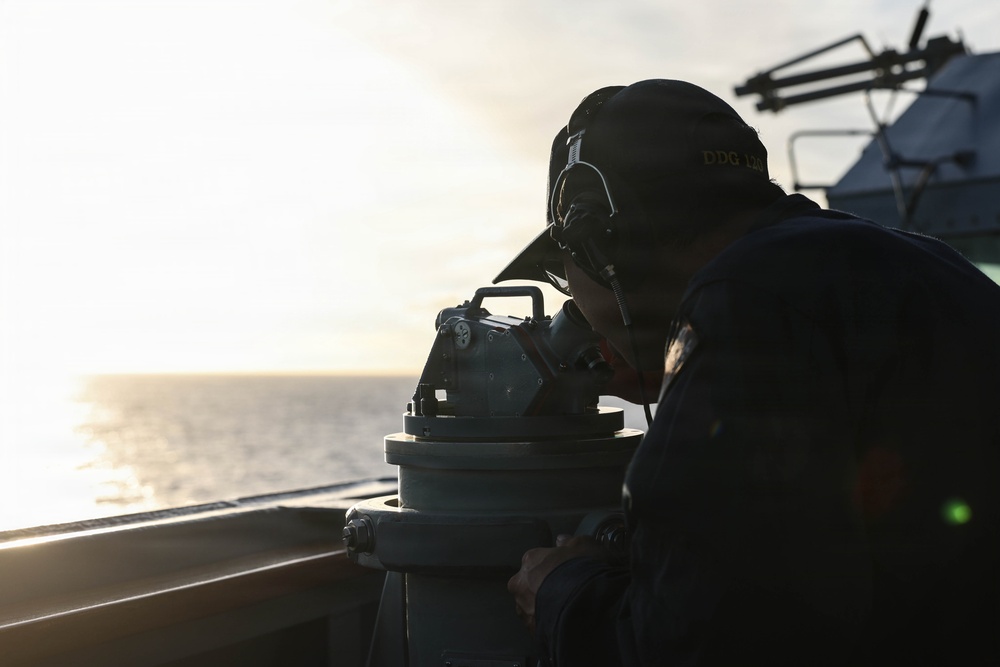 USS Carl M. Levin conducts routine operations
