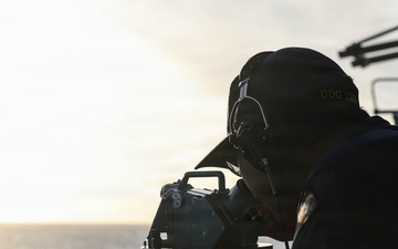 USS Carl M. Levin conducts routine operations
