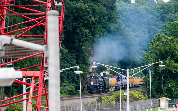 Big Boy No. 4014 at Emsworth Locks and Dams - USACE Pittsburgh District