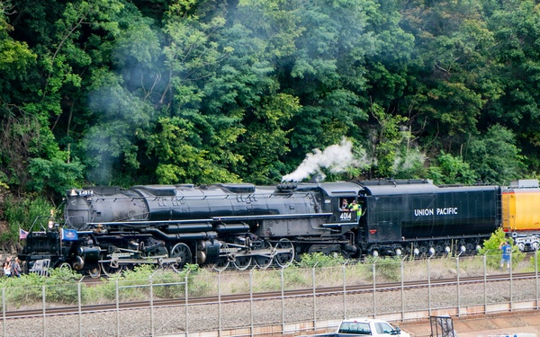 Big Boy No. 4014 at Emsworth Locks and Dams - USACE Pittsburgh District