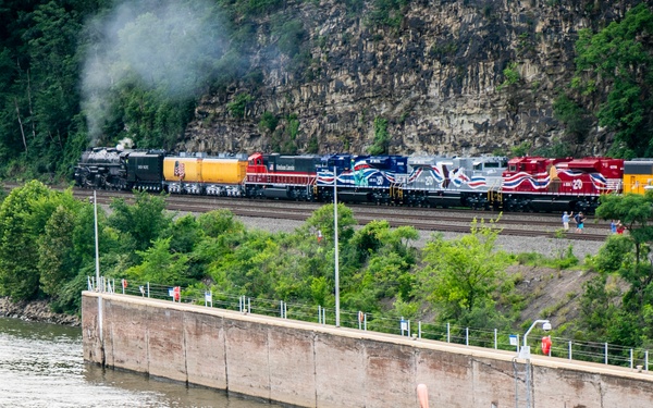 Big Boy No. 4014 at Emsworth Locks and Dams - USACE Pittsburgh District