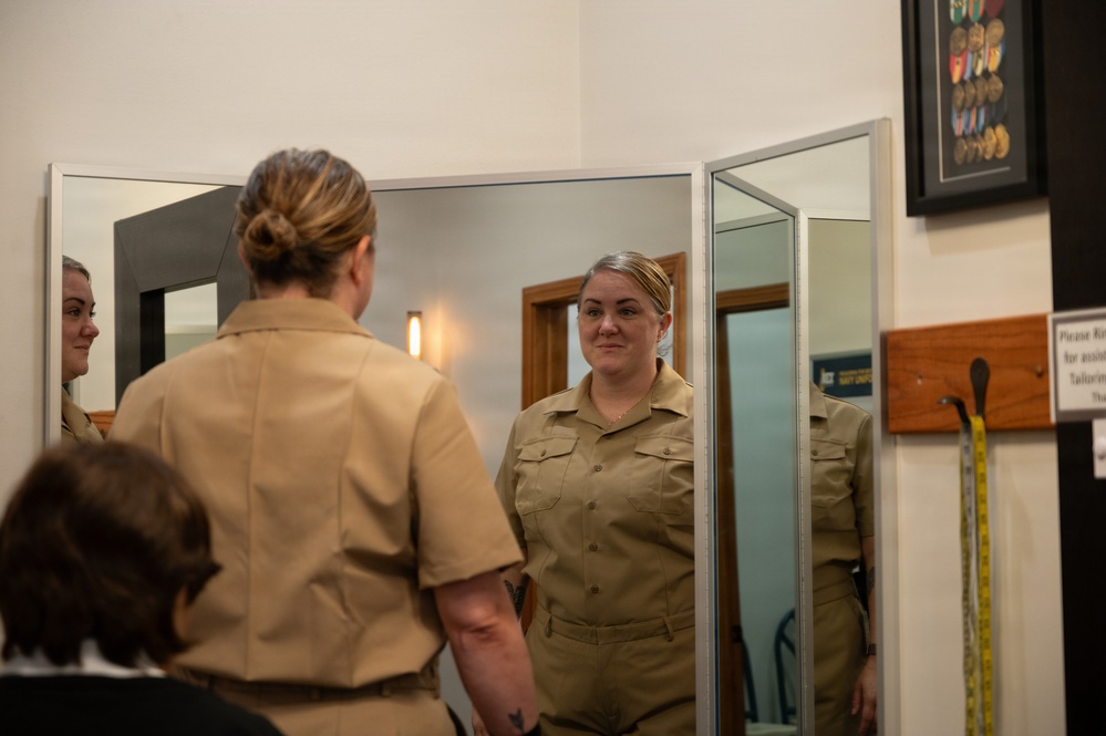 FY27 CPO Selectees Begin Uniform Fittings