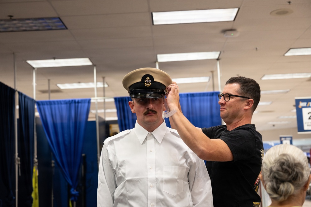 FY27 CPO Selectees Begin Uniform Fittings