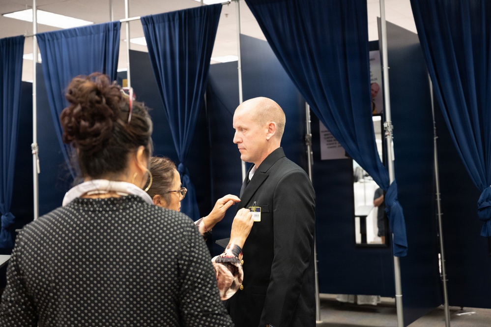 FY27 CPO Selectees Begin Uniform Fittings