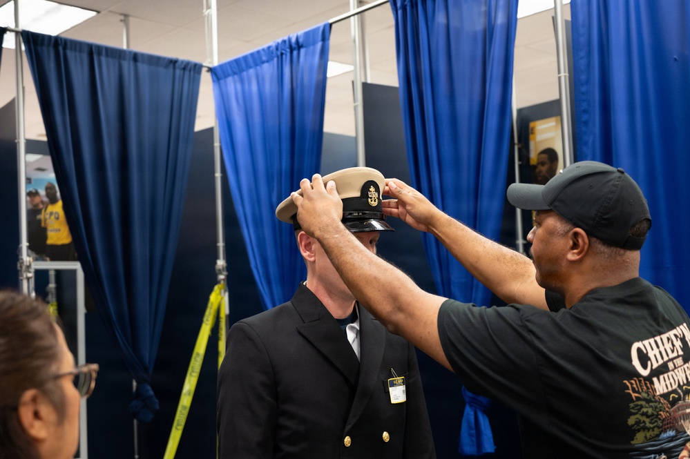 FY27 CPO Selectees Begin Uniform Fittings