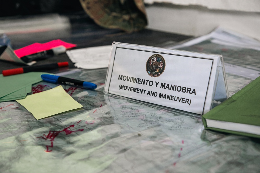 Argentine, Chile, Peruvian and U.S. Army leadership conduct rehearsal of concept drill during SV26