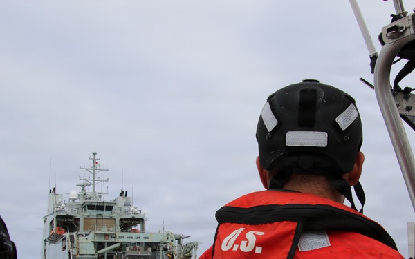 U.S., Royal Canadian Navy conduct BOARDEX during Combined Sail