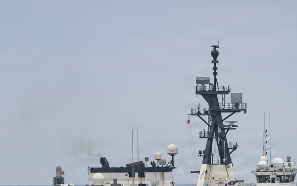 U.S., Royal Canadian Navy conduct BOARDEX during Combined Sail