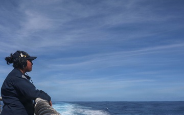 USS Carl M. Levin conducts routine underway operations