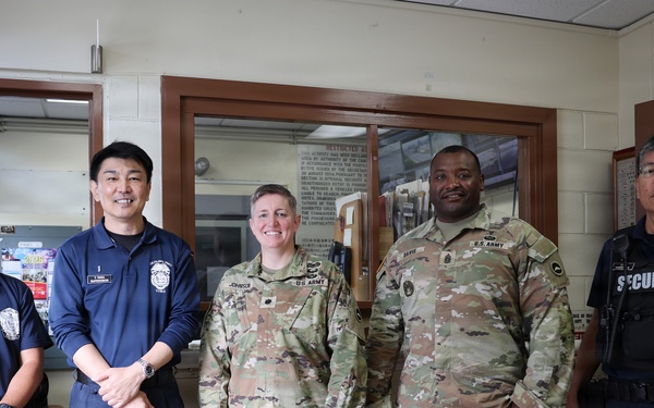 USAG Okinawa leadership observe safety inspection at Naha Military Port