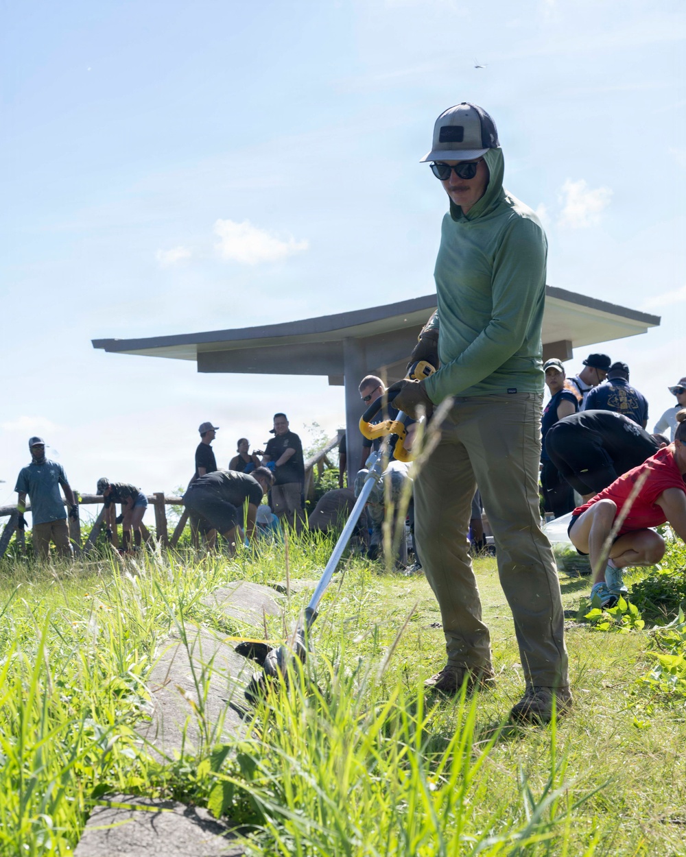 Newly selected Chief Petty Officers clean up Hacksaw Ridge