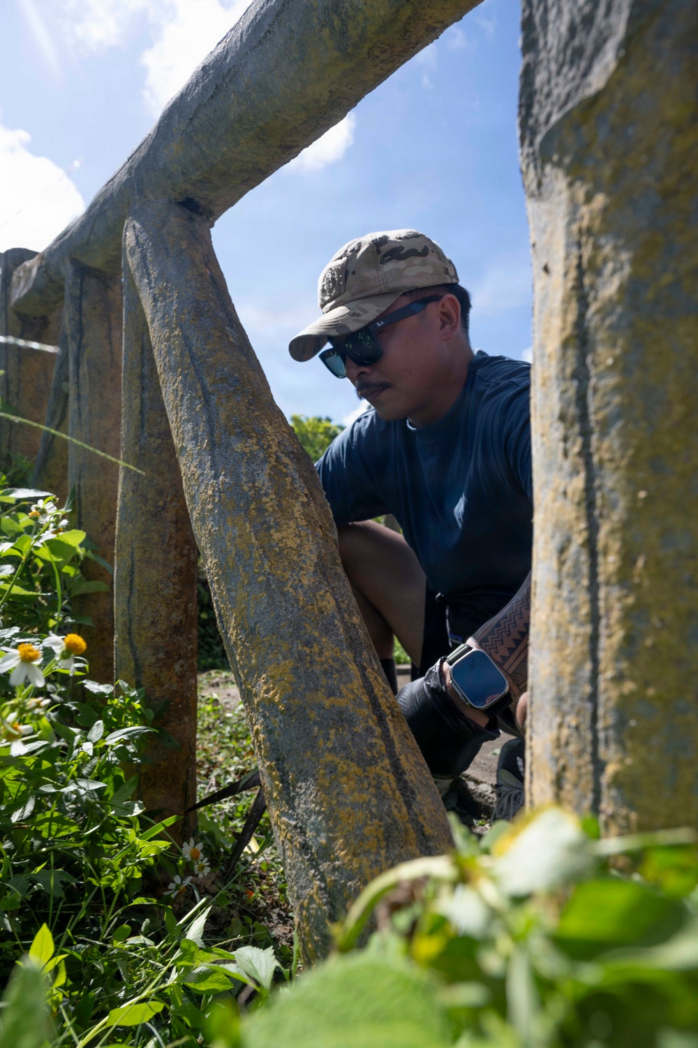Newly selected Chief Petty Officers clean up Hacksaw Ridge